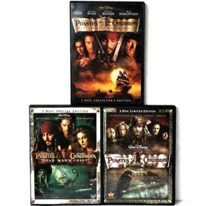 PIRATES OF THE CARIBBEAN 3 Movies 6-Disc DVD Set, The Couse of the Black Pearl